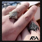 Dark Gothic Open Ring — Silver