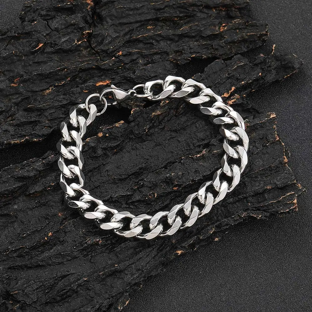 Cuban Bracelet Stainless Steel 11MM Miami