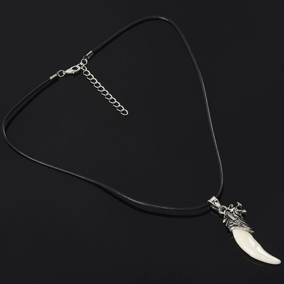 Wolf Tooth Fang Pendant Necklace for Men — Bold Statement