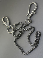 Unique Punk gunmetal black biker jean pants snake basket chain eagle belt clip swivel claw clip keychain EDC gift