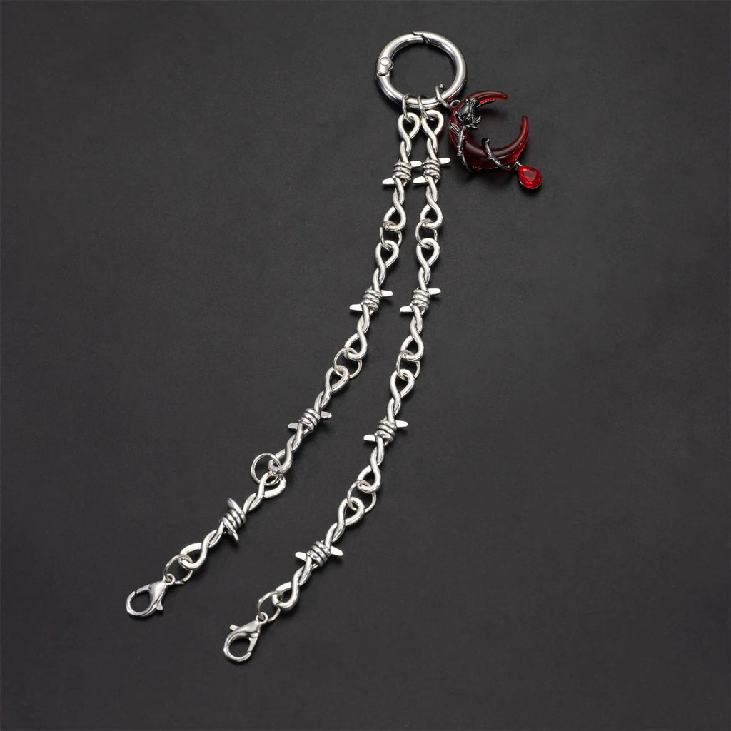 1Pcs Gothic Style Butterfly Moon Shoe Boot Pendants Suitable for Parties and Daily Wear Personalized DIY Chain