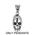 Gothic Skull Stainless Steel Pendant Necklace