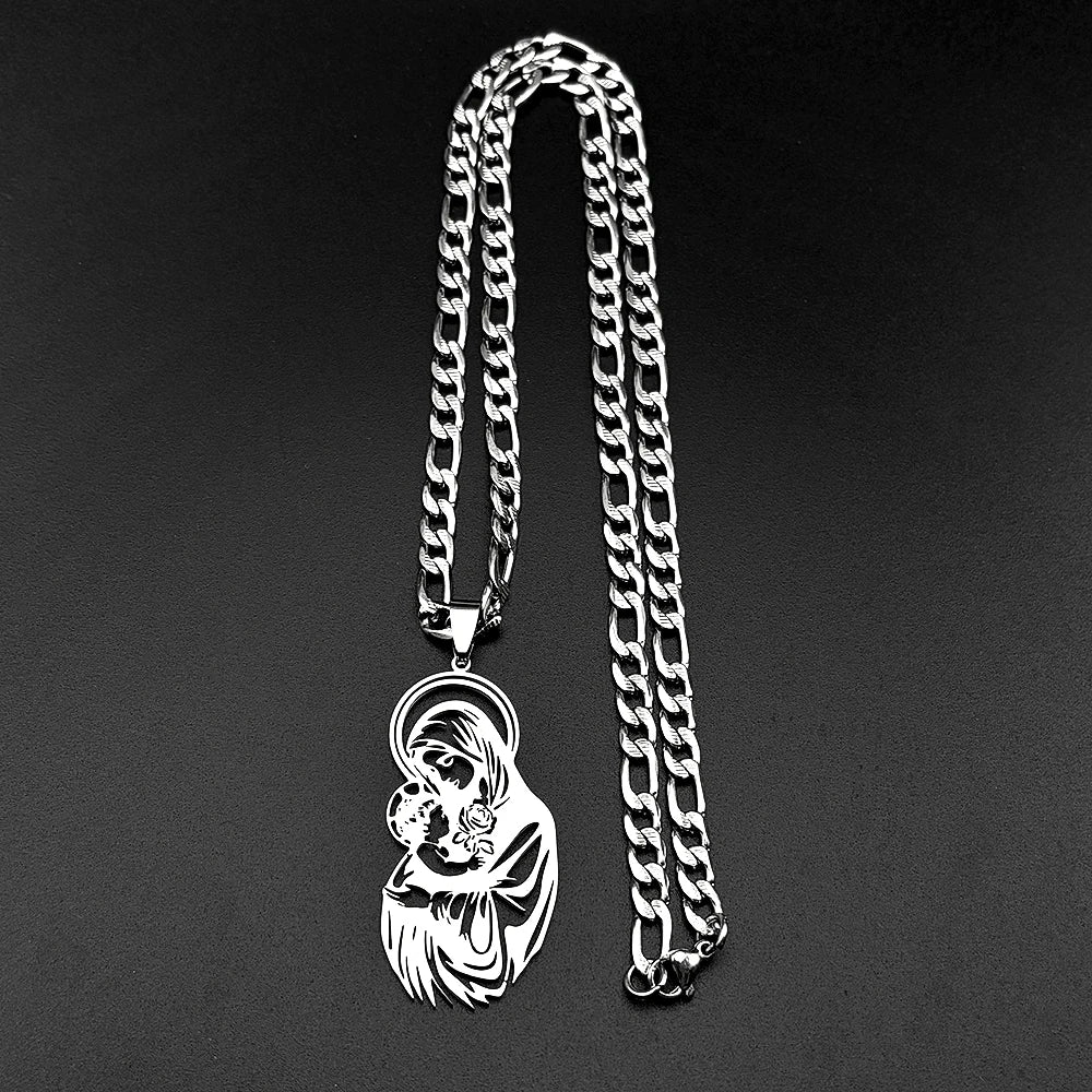 Jesus Cross Gold Pendant Necklace