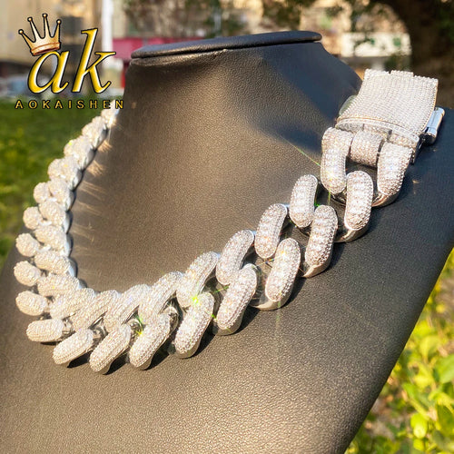 32MM Iced Out Heavy Baguette Miami Cuban Chain