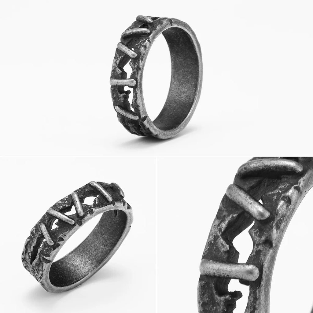 Suture Ring Stainless Steel Retro