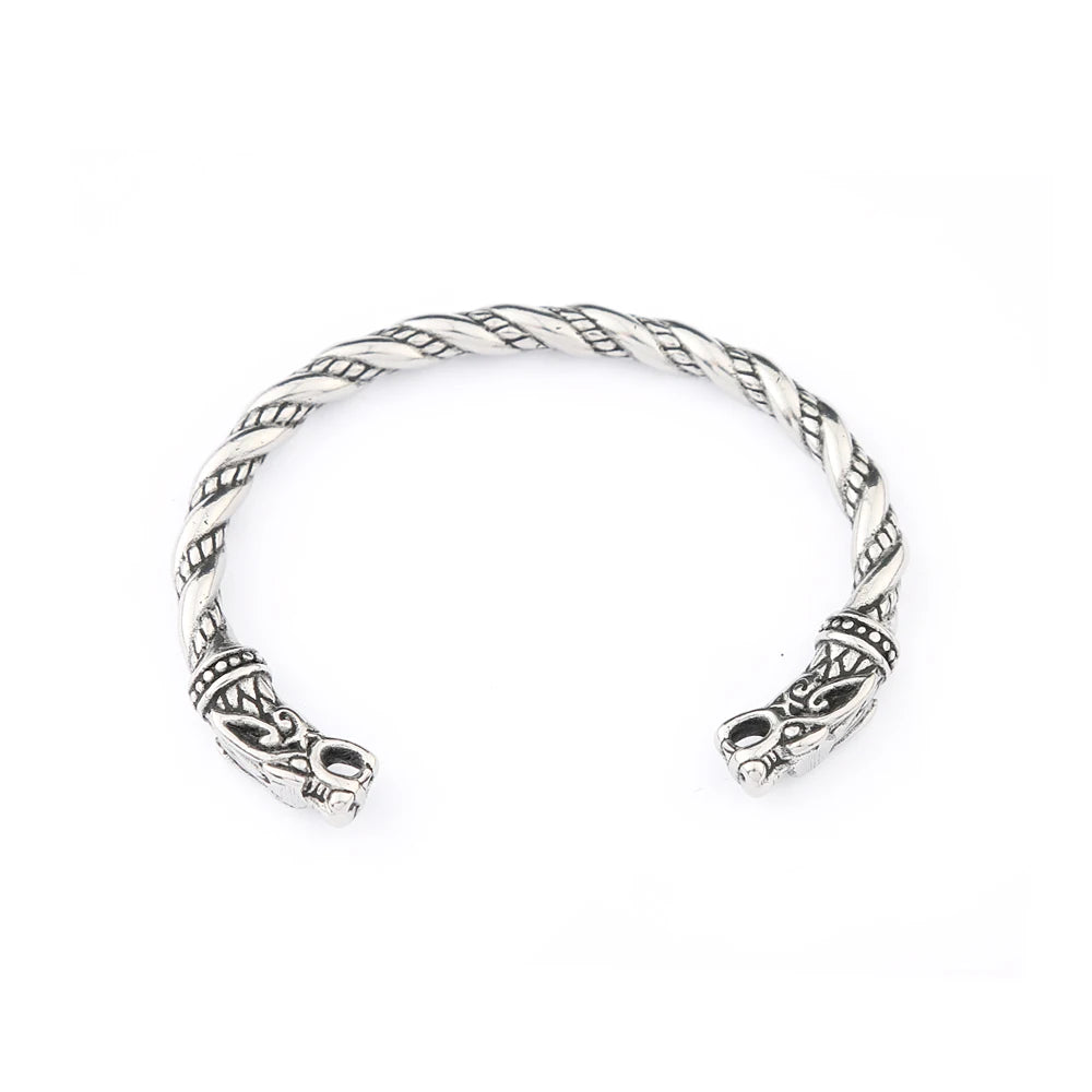 Dragon Viking Steel Bracelet Double Punk Wristband
