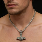 Thor Hammer Steel Pendant 316L Nordic Odin