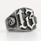 Lucky 13 Skull Ring — Stainless Steel