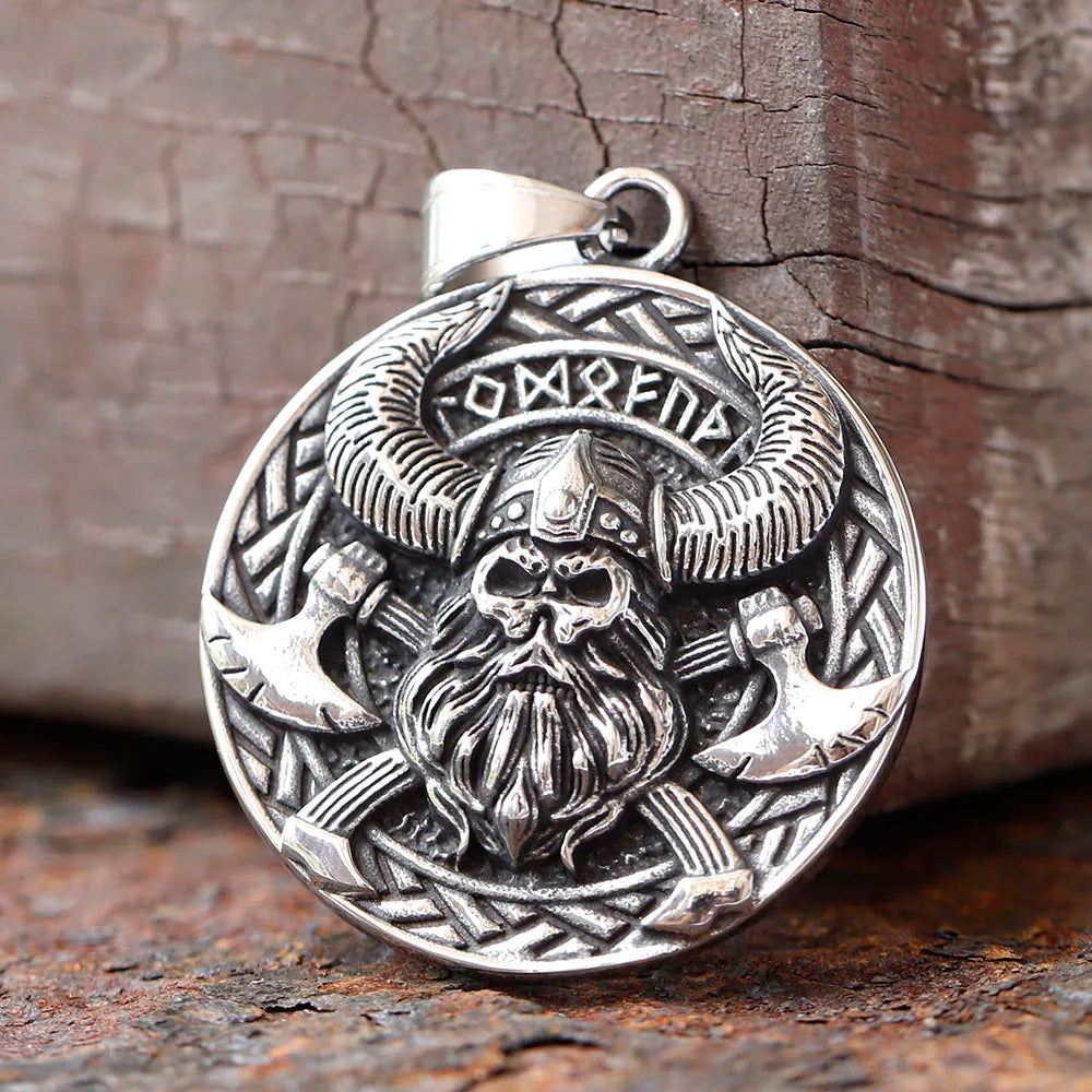 Viking Stainless Steel Pendant Necklace