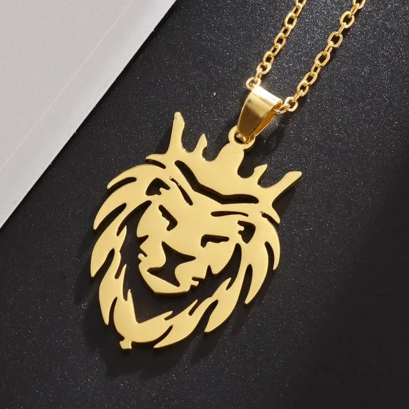 Stainless Steel Square Black Natural Stone Necklace Beautiful Geometric Polygon Pendant for Women Casual Punk Jewelry