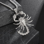 Crystal Pistol Pendant Necklace — Iced Out Two-Tone Street Chain