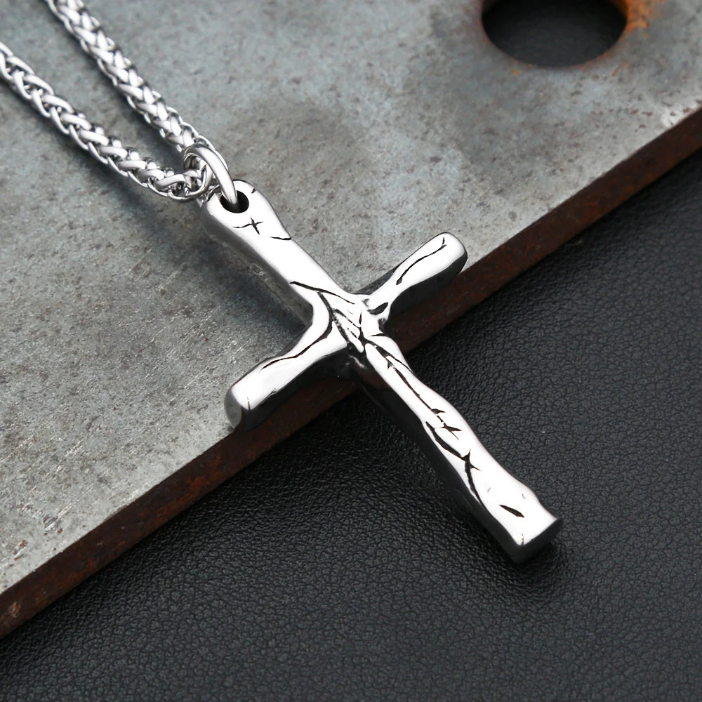 Cross Steel Pendant Vintage 316L Punk Religious