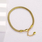 Gold Snake Bracelet Adjustable Statement