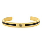 Viking Cuff Bangle Bracelet — Stainless Steel