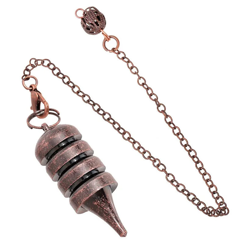 Vintage Healing Metal Pendulum for Dowsing Divination Gold Color Isis Copper Pendant Real Spiritual Reiki Pendulums