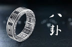 Stainless Steel Tai Chi Spinner Ring Statement