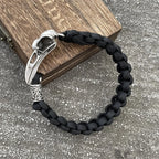 Retro Viking Odin Raven Skull Bracelet Men Women Gothic Diy Trinity Dragon Beads Wicca Jewelry Accessories Dropshipping