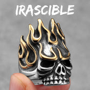 Skull Fire God Ring Stainless Steel
