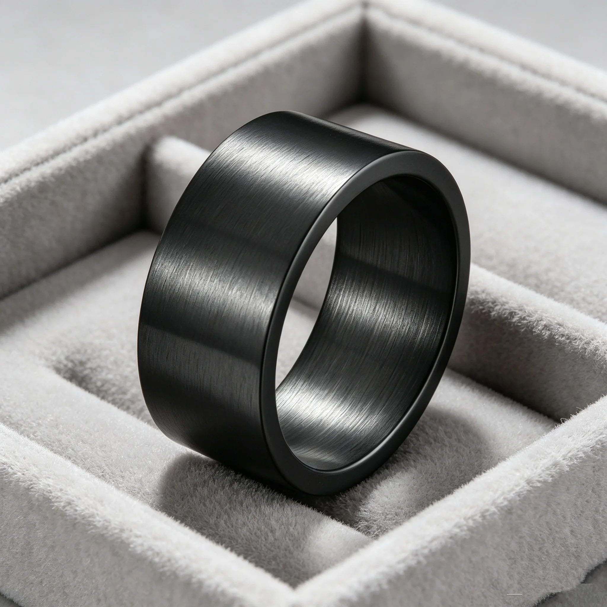 10MM Wide Trendy Stainless Steel Ring For Woman And Man Valentine's Day gift
