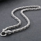 Gothic Double Snake Head Face Necklace for Man Gold Color Stainless Steel Men's Choker Chains Fashion Male Jewelry
