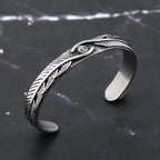 Gothic Eagle Steel Bracelet Punk Animal Feather