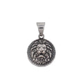 Small Lion Head Pendant Necklace — Stainless Steel