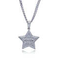 Iced Out Star Pendant — 925 Silver