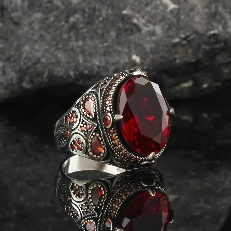 Multi-Color Adjustable Ring for Men — Zinc Alloy