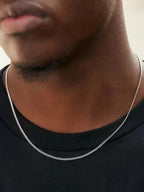 Men Stainless Steel Basic Chain Necklace Titanium Steel Jewelry Cuban Chain For Women