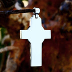 New Design 316L Stainless Steel Cross Jesus Pendant Necklace Unique Vintage Christian Fashion Male Amulet Jewelry Gift Wholesale