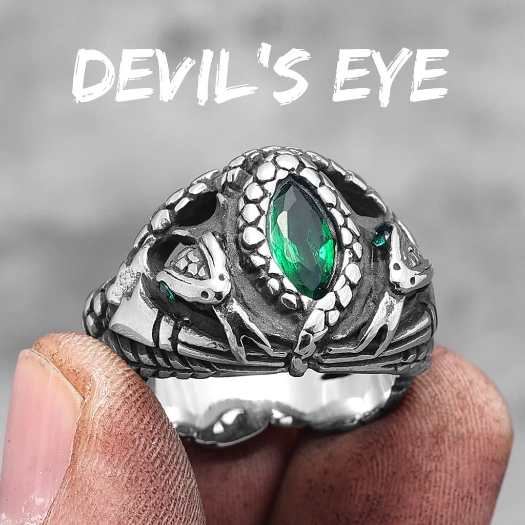 Animal Snake Cobra Series Stainless Steel Men Rings Punk Trendy for Women Fashion Jewelry Halloween Creativity Gift Wholesale