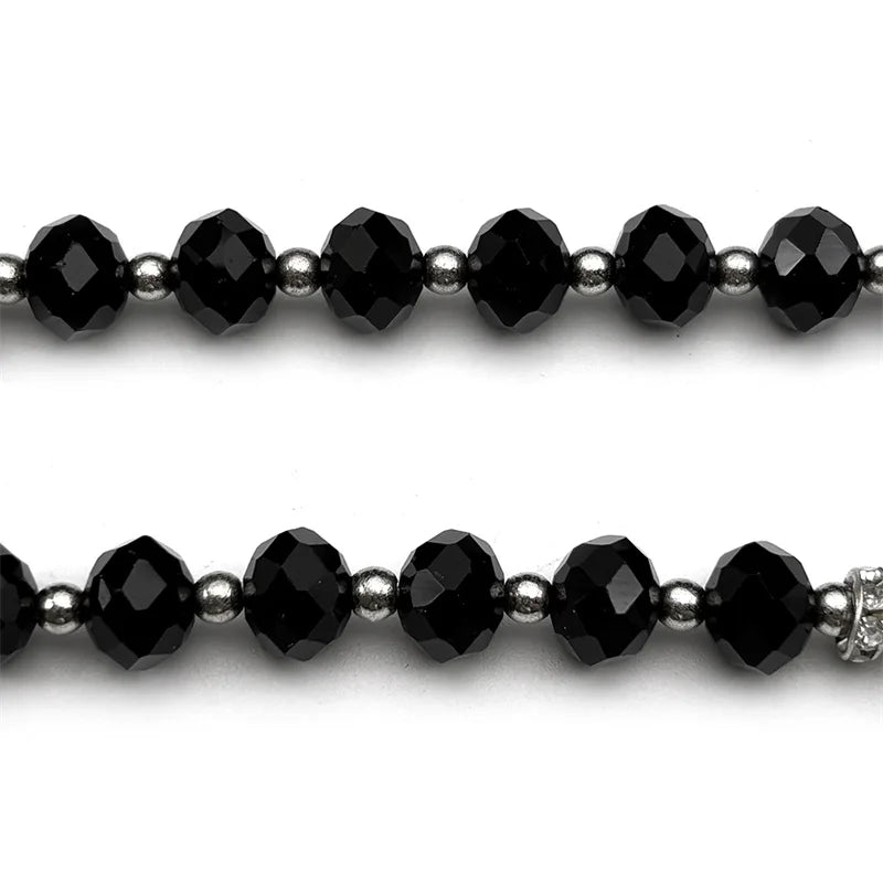 San Judas Tadeo Car Pendant Stainless Steel Gold Silver Color Saint Jude Thaddeus Glass Prayer Beads Chain Amulet Jewelry Gift