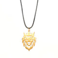 Polishing Stainless Steel Hollow Crown Lion King Pendant Necklace Fashion Cool Rock Party Motorcycle Jewelry for Men