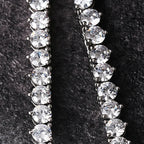 Iced Out Round Tennis Chain Necklace — Copper Alloy