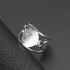 Stainless Steel Rings Signet Protection Amulet Seal of The Seven Archangels Solomon Kabbalah Chunky Stars Fashion Ring