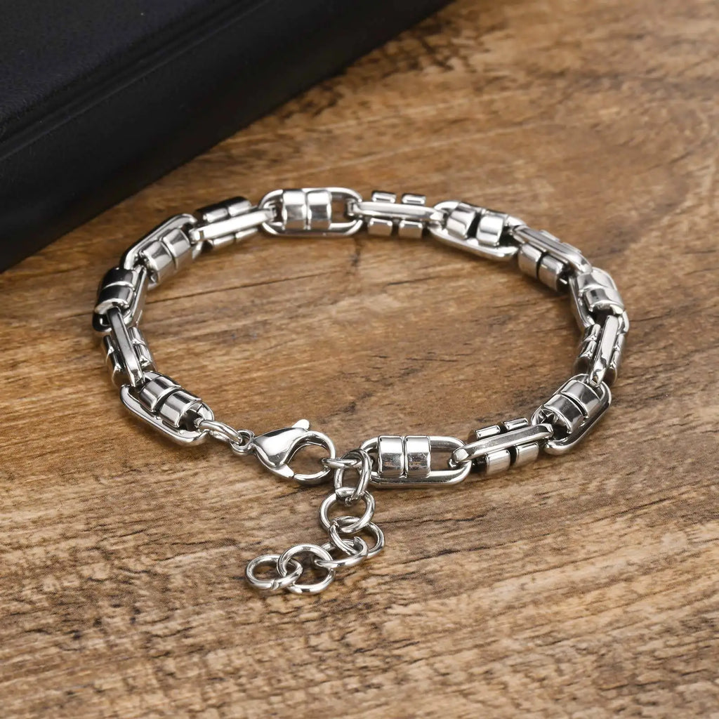 Chunky Link Chain Bracelet — Stainless Steel