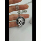Skull Pendant Necklace — Gothic Sweater Chain