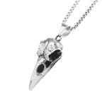 Crow Skull Viking Pendant — Stainless Steel