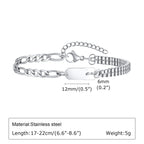 Braided Link Chain Bracelet — Silver