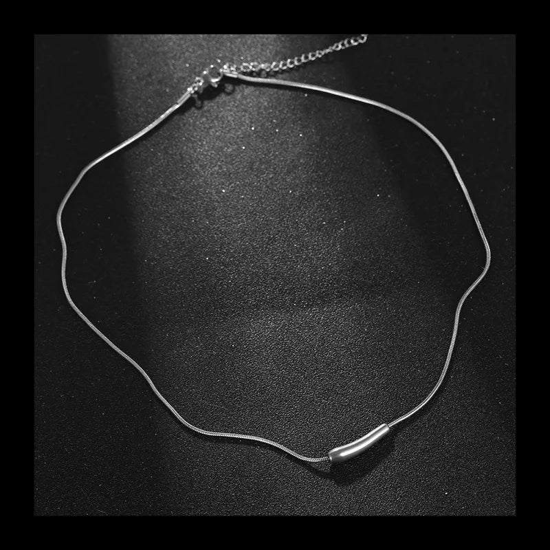 Snake Bone Necklace — Stainless Steel