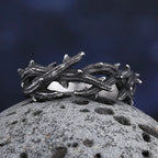 Retro Irregular Thorns Finger Ring — 316L Stainless Steel
