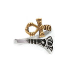 Fashion Punk Stainless Steel Fire Dragon Rings For Men Women Hip Hop Biker Vintage Vikings Animal Ring Amulet Jewelry