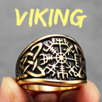 Compass Celtic Ring — Stainless Steel