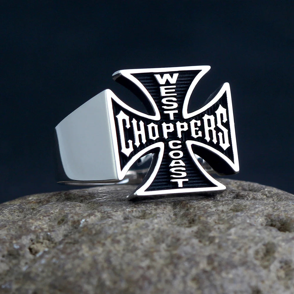 Cross Signet Ring — 925 Silver