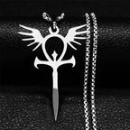Gothic Ankh Cross Pendant Necklace — Stainless Steel