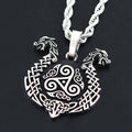 Viking Dragon Pendant — 925 Silver