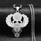 Gothic Ankh Cross Pendant Necklace — Stainless Steel
