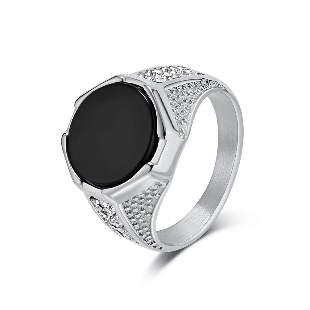 Simple Punk Link Chain Ring — Stainless Steel