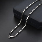 Fashion High-end New Titanium Steel Necklace Melon Chain Stainless Steel Chain Men And Women Fashion Necklace Gift Hot Sale