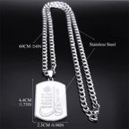 Islamic Quran Silver Chain Necklace — Stainless Steel